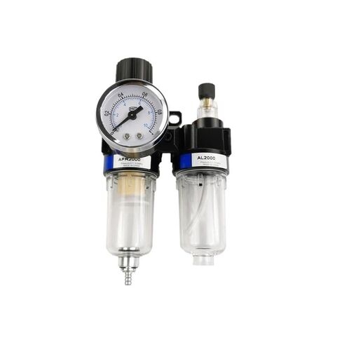 AFC2000 G1/4 "تجمع منظم مرشح الهواء ، FRL اثنين من الاتحاد معالجة مياه مياه الفصل AFR2000+AL2000 (تركيبات 4 مم) in Kuwait