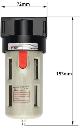 1 PCS BF4000 1/2 '' Air Source Treatment Pneumatic Component Filter Filter Filter Separator Failter Filter (BF4000 PC10-04) in Saudi Arabia