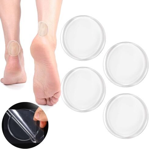 4Pcs Hockey Ankle Gel Pads, Thicker Ankle Protector for Shoes, Non-Slip Gel SEBS Skate Guards Ankles Pads, Hockey Foot Ankles Gels Pad Protector Accessories for Ice Skating Riding Hiking Ski in Saudi Arabia