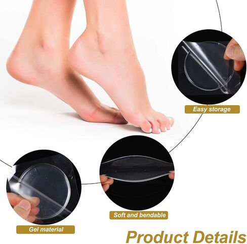 4Pcs Hockey Ankle Gel Pads, Thicker Ankle Protector for Shoes, Non-Slip Gel SEBS Skate Guards Ankles Pads, Hockey Foot Ankles Gels Pad Protector Accessories for Ice Skating Riding Hiking Ski in Saudi Arabia
