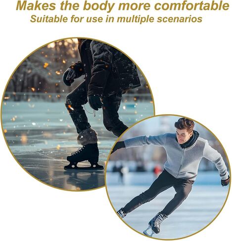 4Pcs Hockey Ankle Gel Pads, Thicker Ankle Protector for Shoes, Non-Slip Gel SEBS Skate Guards Ankles Pads, Hockey Foot Ankles Gels Pad Protector Accessories for Ice Skating Riding Hiking Ski in Saudi Arabia