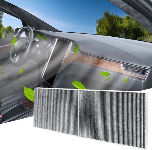 4pcs Air Filter Compatible with Tesla Model Y Cabin Air Filter HEPA Air Intake Filter Replacement with Activated Carbon for 2019-2026 Model Y Accessories Fit Model Y 2025 Refresh in Kuwait