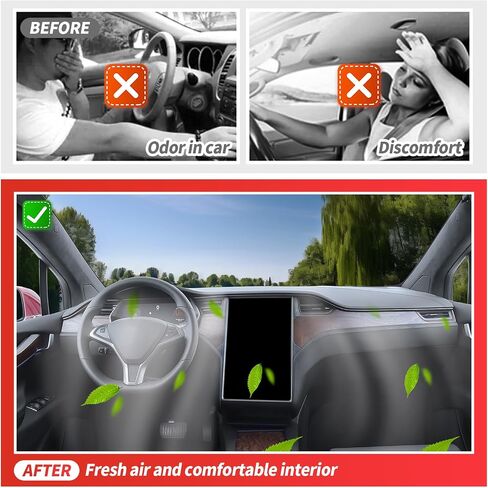 4pcs Air Filter Compatible with Tesla Model Y Cabin Air Filter HEPA Air Intake Filter Replacement with Activated Carbon for 2019-2026 Model Y Accessories Fit Model Y 2025 Refresh in Kuwait