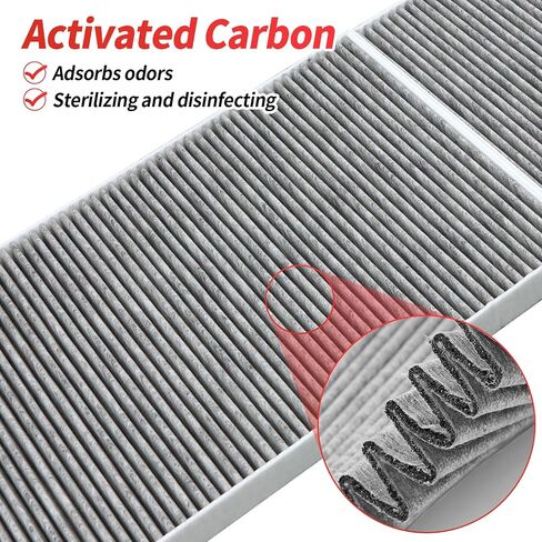 4pcs Air Filter Compatible with Tesla Model Y Cabin Air Filter HEPA Air Intake Filter Replacement with Activated Carbon for 2019-2026 Model Y Accessories Fit Model Y 2025 Refresh in Kuwait