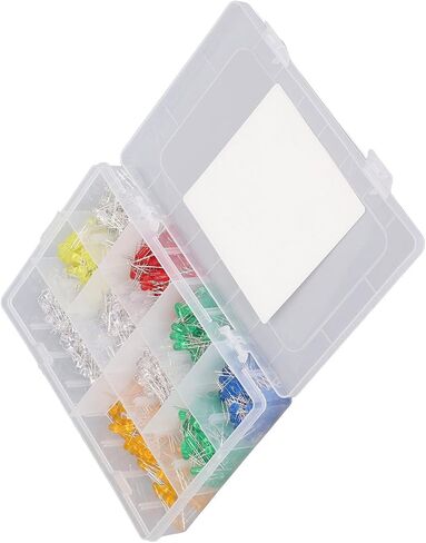 Garosa Led Light Diodes, 500PCS 5mm Led Light Diode with Storage Box, Wide Application, Sufficient Quantity for Led DIY Projects, Led Lamps in Saudi Arabia