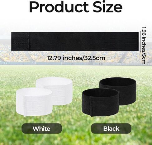 4 PCS Soccer Shin Guard Straps Anti Slip Sports Football Football Legging Legging SEDAWES LIGHTULE RAMEDICAL ALDGELS FACS FACS FACT FAR KIDS YOUNG OVEN CANCLING (Black + White) in Saudi Arabia