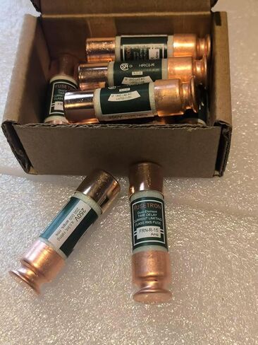 FUSETRON FRN-R-15 Fuse, 250V 15A, Class RK Time Delay, Pack of 10 in Saudi Arabia