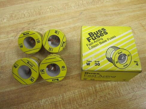 Bussmann W-30 Plug Fuse W30 (حزمة 4) in Saudi Arabia