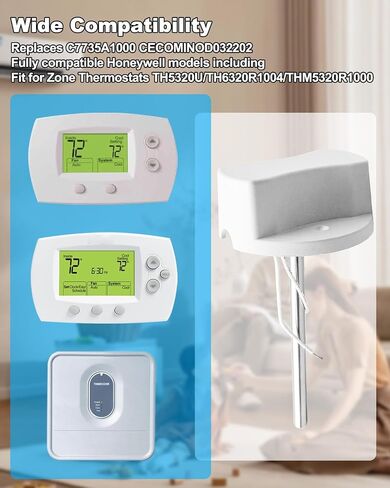 مستشعر درجة حرارة الهواء الطائر المطول ملاءمة لوحدة التحكم في منطقة هانيويل استبدال Cecominod032202 C7735A1000 in Saudi Arabia