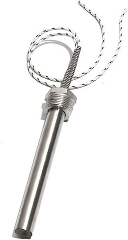 BIRAN 300-1000W DN20mm Thread Cartridge Heaters Electric Heating Element 20mm x100/150/200mm for Hot Molding Machinery Without nut(380V,DN20 20x200mm 1000W) in Saudi Arabia