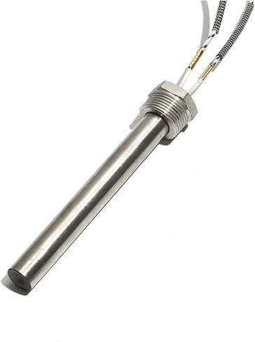 BIRAN 300-1000W DN20mm Thread Cartridge Heaters Electric Heating Element 20mm x100/150/200mm for Hot Molding Machinery Without nut(380V,DN20 20x200mm 1000W) in Saudi Arabia
