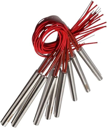 Biran 10pcs Cartridge سخان 8 مم*38/40/42/45/48 مم المقاومات الكهربائية AC110/220/380V 60W/70W/80W 201SUS Tube (220V ، 90W 8x45mm) in Saudi Arabia