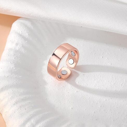 Calmi Ring Anti Snoring Ring Auvulis Migraine Rings Titanium Ion Magtherapy Lymphatic Drainage Rings Lymph Nodes Acupuncture Therapy Stainless Steel Ring For Women Men Health Jewelry Gifts in Saudi Arabia