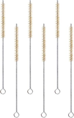 Patikil 9.8 "فرشاة منظف القش ، 6pcs من الفولاذ المقاوم للصدأ من الفولاذ المقاوم للصدأ ، فرشاة تنظيف الأنبوب من الصوف in Saudi Arabia
