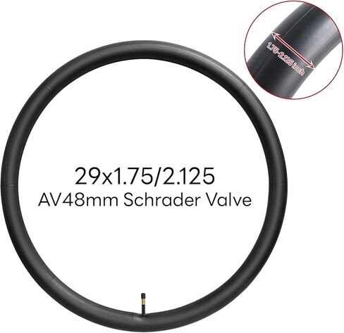29x1.75/1.95/2.0/2.10/2.125 Inch Bike Tube, 29" Replacement Bicycle Tube (Single), Reliable 29 x 1.75-2.125 Bike Inner Tube AV48mm Schrader Valve for City/Road/Cruiser/Mountain Cycling Scenarios in Saudi Arabia
