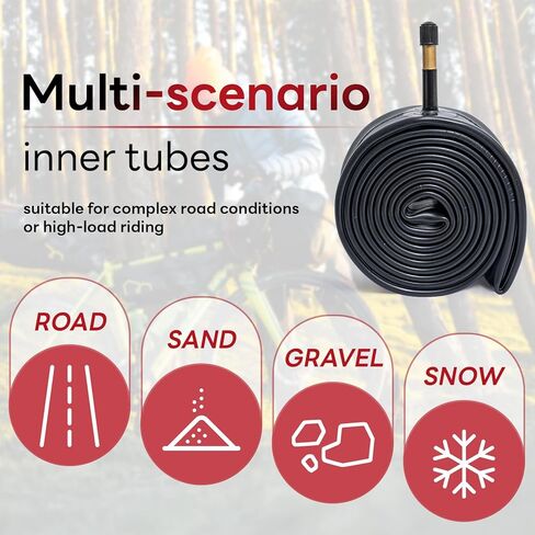 29x1.75/1.95/2.0/2.10/2.125 Inch Bike Tube, 29" Replacement Bicycle Tube (Single), Reliable 29 x 1.75-2.125 Bike Inner Tube AV48mm Schrader Valve for City/Road/Cruiser/Mountain Cycling Scenarios in Saudi Arabia