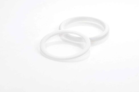 طقم حلقة النسخ الاحتياطي الصلبة Teflon ، 50-60 Shore D White ، 36 أحجام ، 293 قطعة in Kuwait