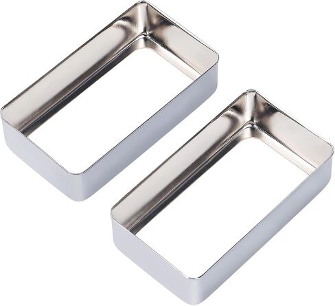 Banworks Open Brass Humbucker Bickup تغطي حلقة إطار Humbucker على شكل O لحزمة الغيتار الكهربائية من 2 JT/SYQG-08 Chrome in Saudi Arabia