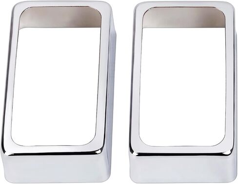 Banworks Open Brass Humbucker Bickup تغطي حلقة إطار Humbucker على شكل O لحزمة الغيتار الكهربائية من 2 JT/SYQG-08 Chrome in Saudi Arabia