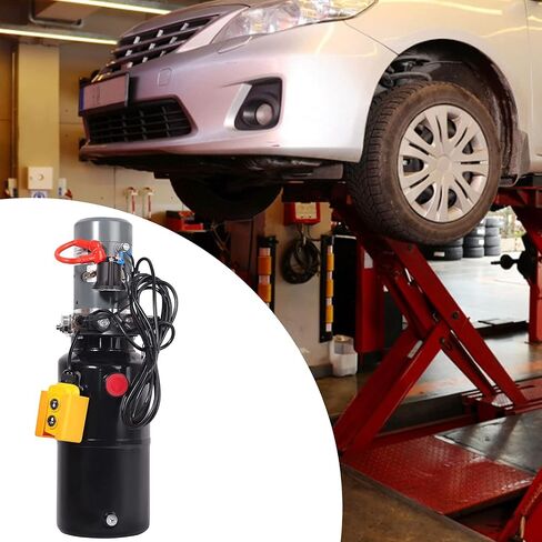 Hydraulic Power Unit with 8 Quart Iron Oil Tank 12V DC Motor Double Acting Performance Pump for Lifting 4M Control Handle in Saudi Arabia