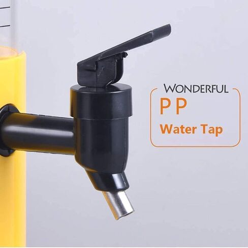 Beer Drinks Dispenser Beer Dispenser Beer Tower Dispenser 1.5L Transparent Beverage Tower Dispenser with Colored Lights and Detachable Ice Tube Home Bar Cask Ale Dispenser(Yellow) in Kuwait