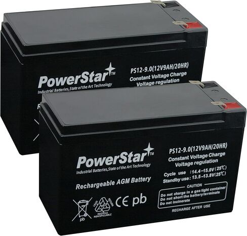 PowerStar replacement 12V 9Ah Razor Dune Buggy 25143511 Battery- 2 Pack in Saudi Arabia