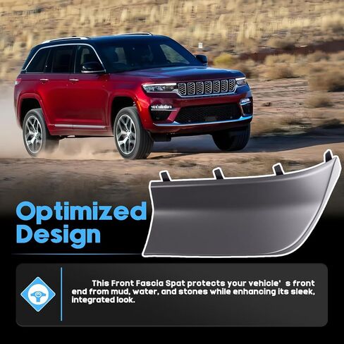 الجبهة اليمنى من الوفير ، لافتات ، ملصق جيب Grand Grand Cherokee L 2021 2022 2023 2024 ، يحل المنحدر الحجري الجانبي 68421752AB 68421752AA in Kuwait