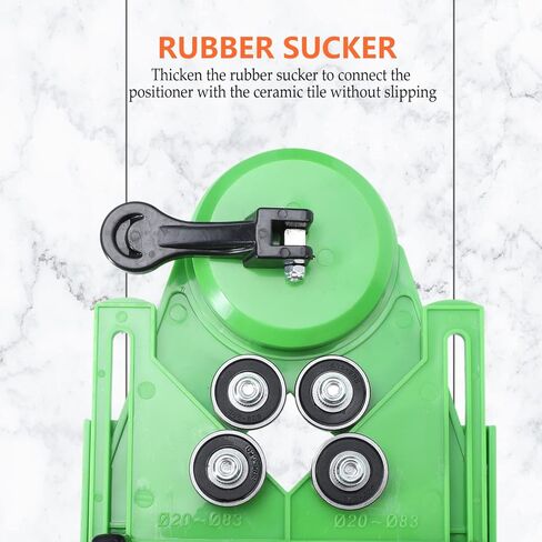 Woodworking Positioning Drilling Tool Glass Tile Suction Locator Carpentry Drilling Locator Guide in Saudi Arabia