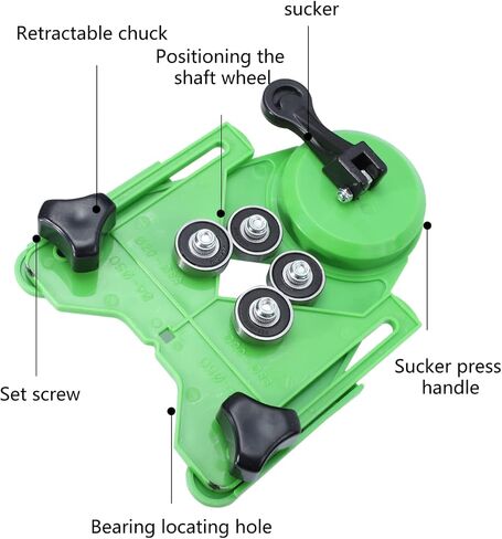 Woodworking Positioning Drilling Tool Glass Tile Suction Locator Carpentry Drilling Locator Guide in Saudi Arabia