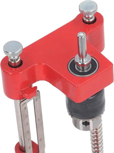 Fockety Woodworking Drill Locator, Portable Adjustable Drill Attachment with Keyed Chuck and Tapered Depth Control for Handcrafting, Furniture Making, Woodworking in Saudi Arabia