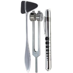 مجموعة من 3 أجزاء من الإيقاع المنعكس Taylor Hammer + Penllight القابلة لإعادة الاستخدام + توليف شوكة C 128 (العلامة التجارية A2ZSCILAB) in Kuwait