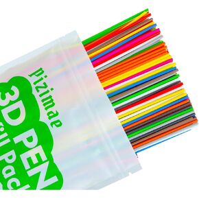 300 Pcs 3D Pen Filament 10 Colors 3D Doodler Pen Refills for 3D Start 3D Pen Low Printing Temperat Pizimae in Saudi Arabia