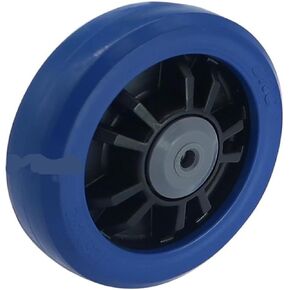 1 عبوة 5 بوصة العجلة ذات العجلة الواحدة المتوسطة الحجم الطبيعية مرنة مرنة المقاومة للارتداء الأزرق in Kuwait