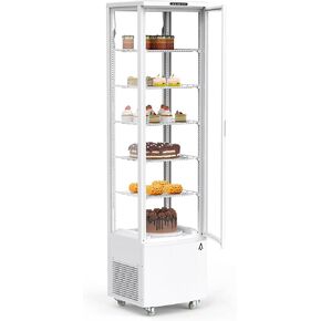 Garvee Commercial Display Display Case 10.5 Cu.FT FreeStanding Display Display Withits مع أرفف قابلة للتعديل ، إضاءة LED ، ثلاجة صقيع تلقائي للمخبز ، القهوة ، السوبر ماركت in Kuwait