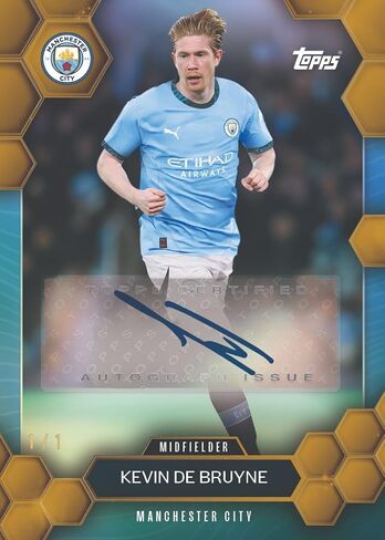 Topps Trading Cards - مجموعة المعجبين Manchester City Season 2024/2025. تشمل 28 بطاقة العلاقات العامة. Box -Football Trading Cards. in Saudi Arabia