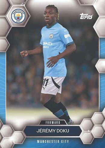 Topps Trading Cards - مجموعة المعجبين Manchester City Season 2024/2025. تشمل 28 بطاقة العلاقات العامة. Box -Football Trading Cards. in Saudi Arabia