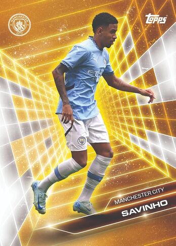 Topps Trading Cards - مجموعة المعجبين Manchester City Season 2024/2025. تشمل 28 بطاقة العلاقات العامة. Box -Football Trading Cards. in Saudi Arabia