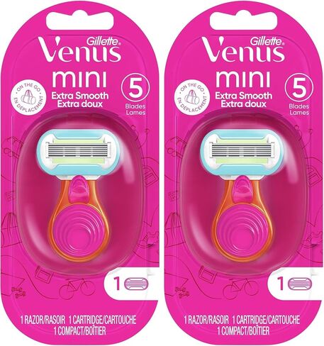 Gillette Venus Snap Cosmo Pink with Extra Smooth Women's On-The-Go Razor - 1 Handle + 1 Refill in Saudi Arabia