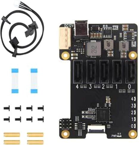 X1009 PCIE إلى لوحة توسيع 5-منفذ لمدة 5 5 ب SATA3.0 واجهات نقل البيانات بسرعة 5 جيجابت في الثانية in Saudi Arabia