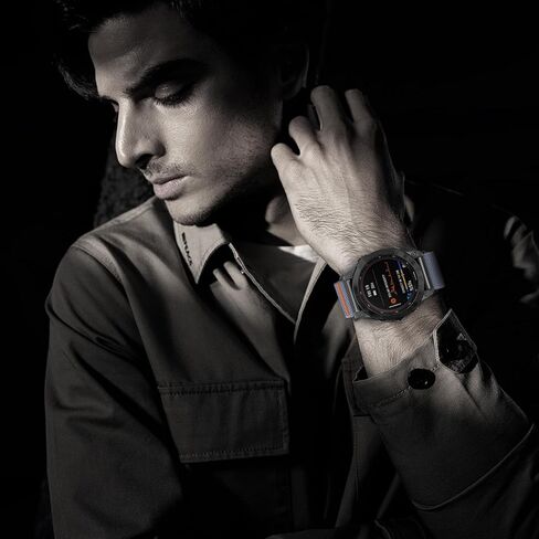 نطاقات نايلون مسطّحة لـ Garmin Fenix ​​8 47mm Band/Fenix ​​6 7 5 E/5 Plus/6 7 Pro للرجال ، حزام Sports Sports للبديل البديل لـ QuickFitfitfitfit in Kuwait