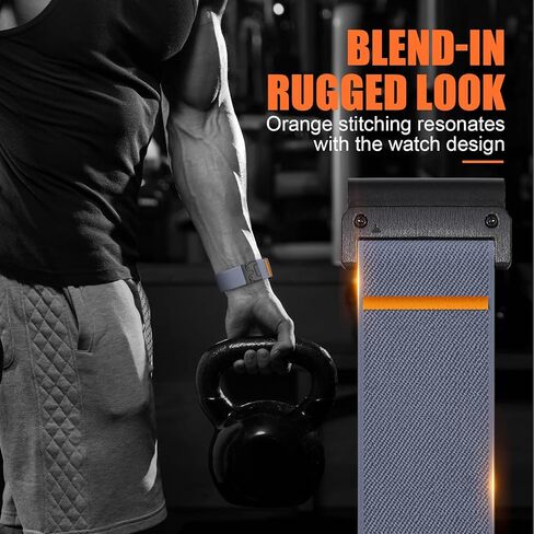نطاقات نايلون مسطّحة لـ Garmin Fenix ​​8 47mm Band/Fenix ​​6 7 5 E/5 Plus/6 7 Pro للرجال ، حزام Sports Sports للبديل البديل لـ QuickFitfitfitfit in Kuwait