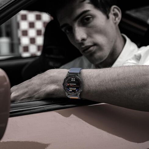 نطاقات نايلون مسطّحة لـ Garmin Fenix ​​8 47mm Band/Fenix ​​6 7 5 E/5 Plus/6 7 Pro للرجال ، حزام Sports Sports للبديل البديل لـ QuickFitfitfitfit in Kuwait