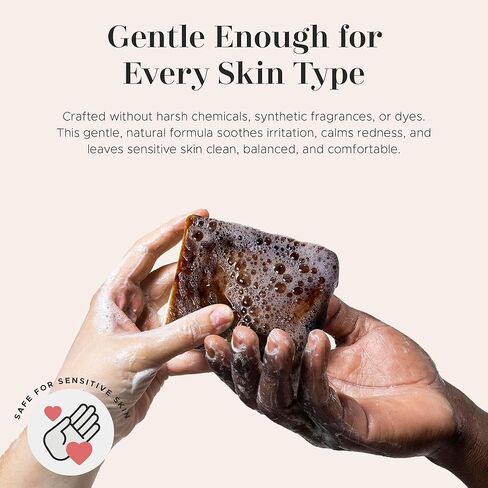 era of nature Best Raw ORGANIC AFRICAN BLACK SOAP, for Dry Skin and Skin Conditions. Pure & Natural Ingredients, Imported From Ghana - 1lb (16oz) in Saudi Arabia