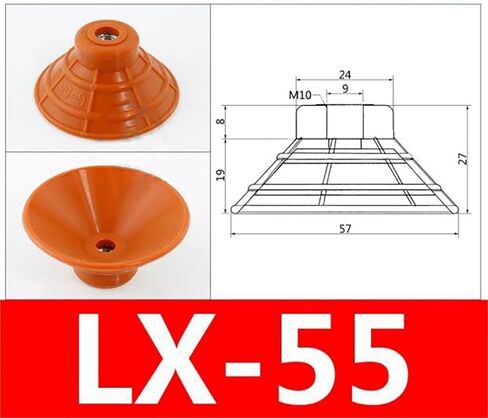 1PCS LX Series LX-10/15/20/25/35/45/45/55/55 ORANGEL Double Layer Silicone Cup Tuction Cup (LX-55 Oneer) in Kuwait