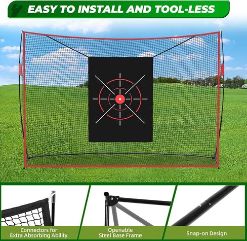 FAHKNS Golf Net, 10 x 7FT Heavy Duty Golf Practice Net with Chipping Practice Net, Golf Practice Net, Training Net for Backyard Driving Chipping Indoor Outdoor Training in Saudi Arabia