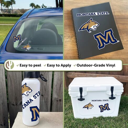 Desert Cactus Montana University Sticker Bobcats MSU Vinyl Scals Laptop Gater Bottle Scrapbook T5 (Type 5-1) in Saudi Arabia