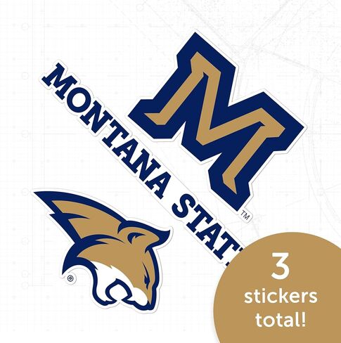 Desert Cactus Montana University Sticker Bobcats MSU Vinyl Scals Laptop Gater Bottle Scrapbook T5 (Type 5-1) in Saudi Arabia