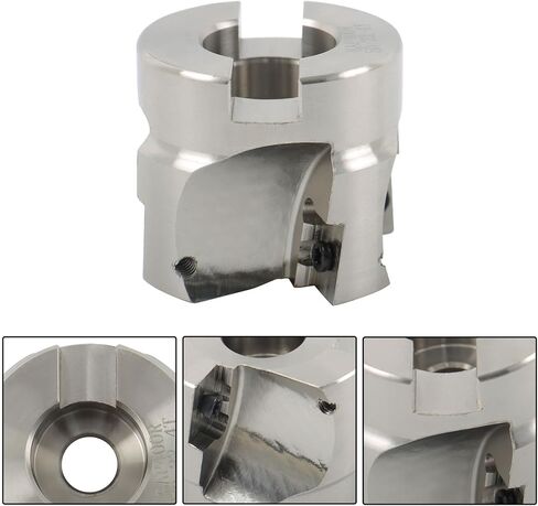 10Pcs APMT1604 Inserts R8 FMB22 Shank Mill Arbor and T15 Wrench and End Milling 400R 50MM with 10Pcs APMT1604 Inserts for Milling CNC Machine Tools in Saudi Arabia