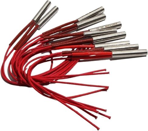 BIRAN 10pcs Cartridge Heating Resistance Element 9mm x25mm/28mm/30mm/32mm/35mm Heater Cartridge 50W/60W/70W(110V,70W 9x35mm) in Saudi Arabia