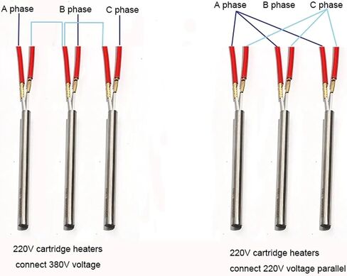BIRAN 10pcs Cartridge Heating Resistance Element 9mm x25mm/28mm/30mm/32mm/35mm Heater Cartridge 50W/60W/70W(110V,70W 9x35mm) in Saudi Arabia